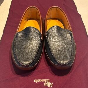 New In Box - Allen Edmonds Waverly, Black and Brown Leather Slip-Ons